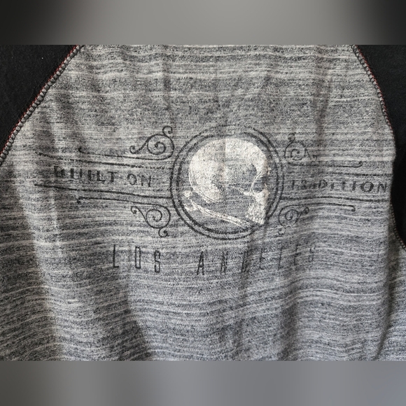 XZAVIER Y2K LTD Edition Skull Longsleeve Henley. Size Medium - Picture 6 of 10